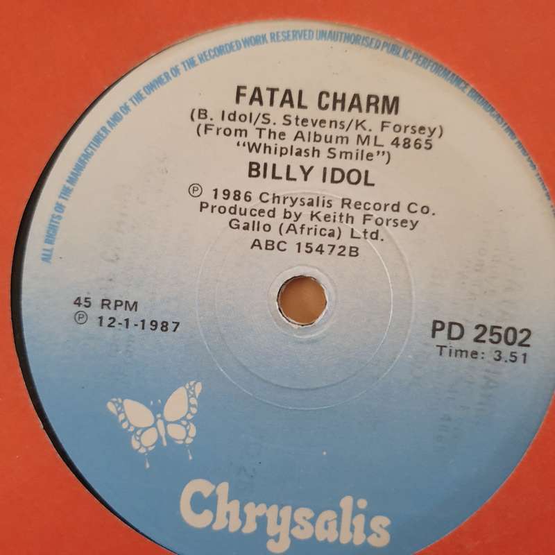 Billy Idol  Don't Need A Gun - Vinyl 7" Record - Very-Good+ Quality (VG+)