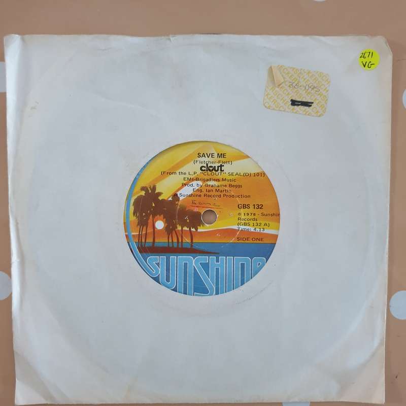Clout  Save Me - Vinyl 7" Record - Very-Good Quality (VG)