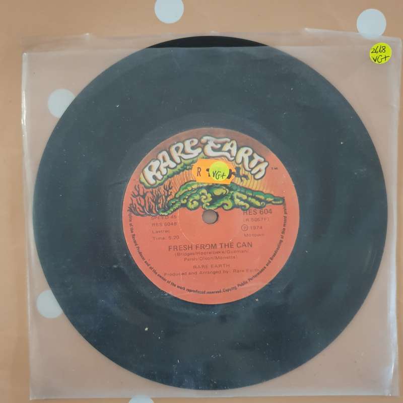 Rare Earth  Flesh From The Can - Vinyl 7" Record - Very-Good+ Quality (VG+)