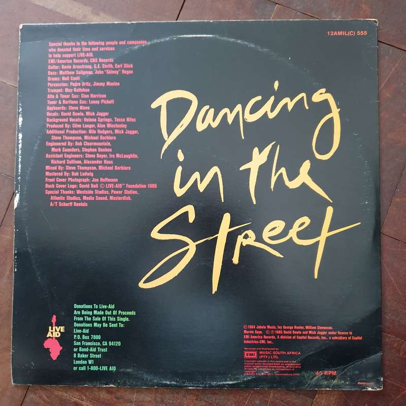 David Bowie, Mick Jagger  Dancing In The Street Maxi 45 RPM - Vinyl LP Record - Very-Good+ ...