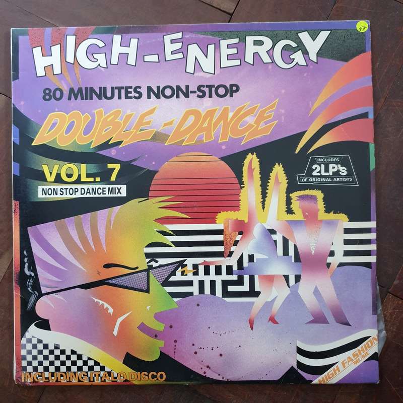High Energy Double Dance Vol 7 - Double Vinyl LP Record - Very-Good+ Quality (VG+)