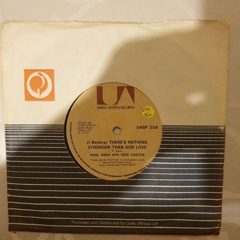 Paul Anka  (I Believe) There's Nothing Stronger Than Our Love - Vinyl 7" Record - Very-Good...