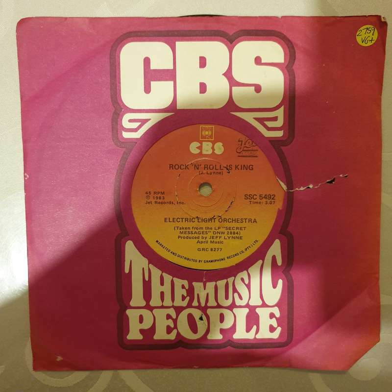Electric Light Orchestra  Rock 'n' Roll Is King - Vinyl 7" Record - Very-Good+ Quality (VG+)