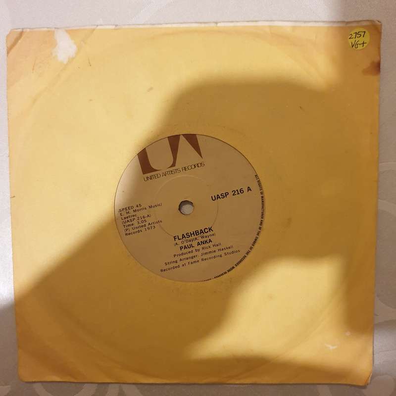 Paul Anka  Flashback / Let Me Get To Know You - Vinyl 7" Record - Very-Good+ Quality (VG+)