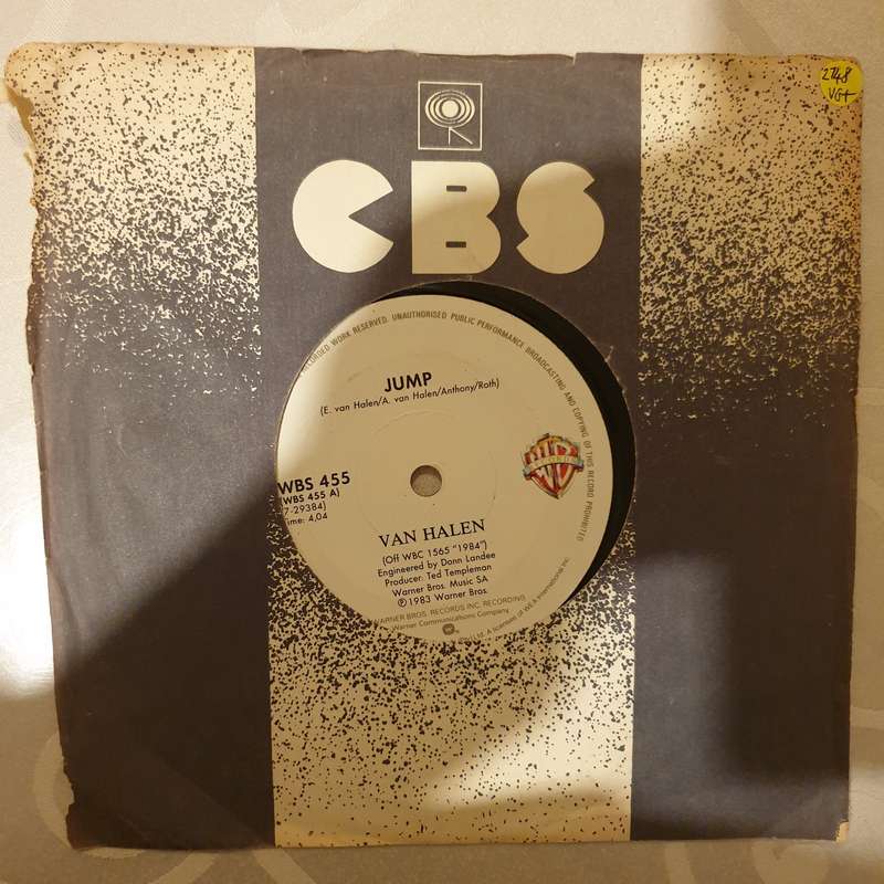Van Halen  Jump - Vinyl 7" Record - Very-Good+ Quality (VG+)