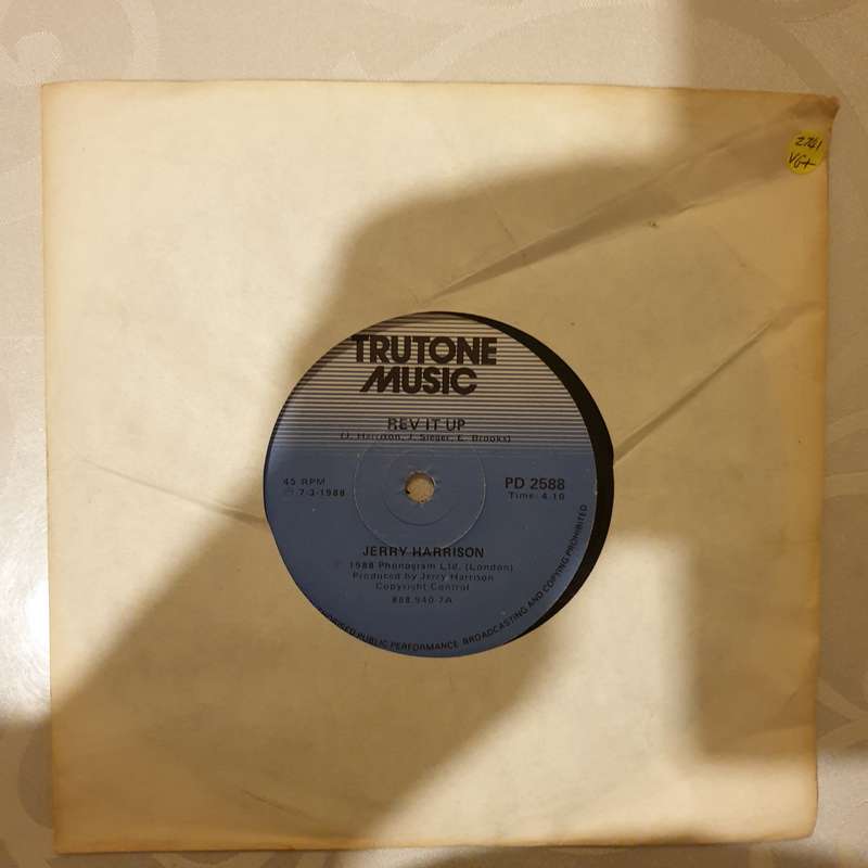 Jerry Harrison  Rev It Up - Vinyl 7" Record - Very-Good+ Quality (VG+)
