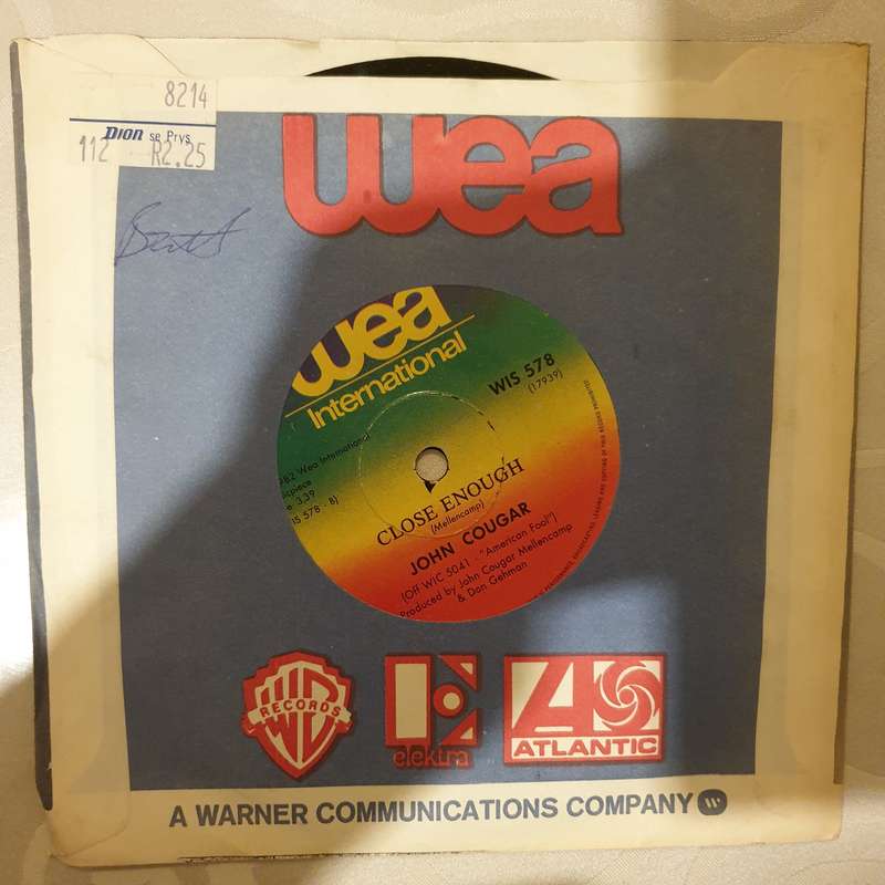 John Cougar  Hurts So Good - Vinyl 7" Record - Very-Good+ Quality (VG+)
