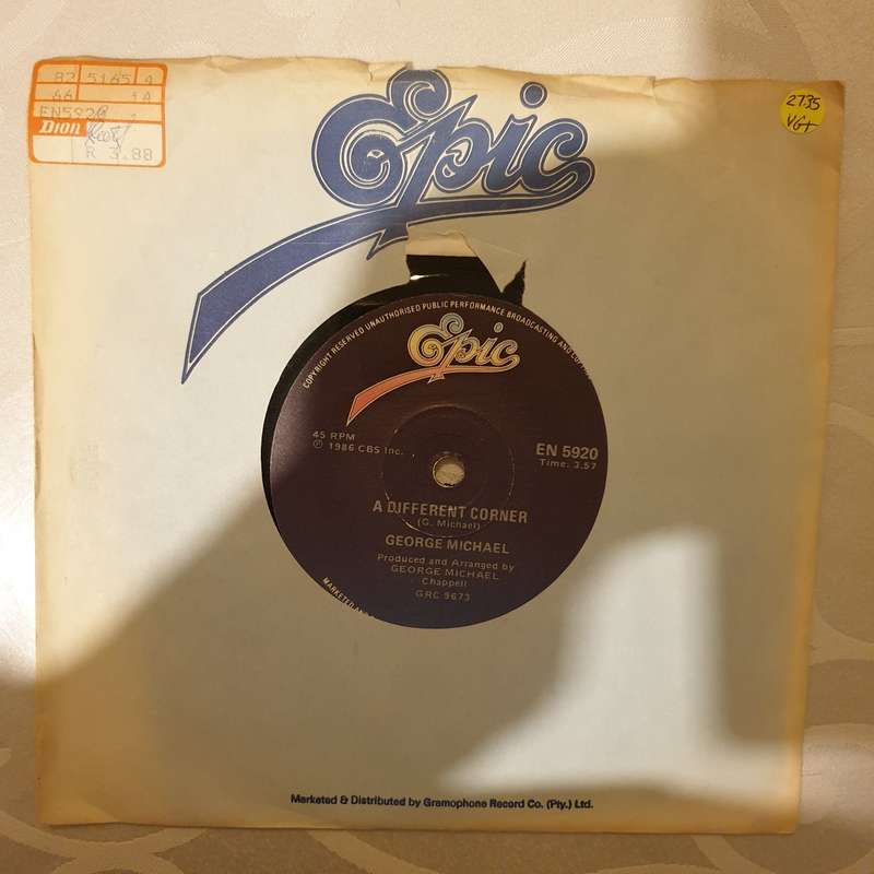 George Michael  A Different Corner - Vinyl 7" Record - Very-Good+ Quality (VG+)
