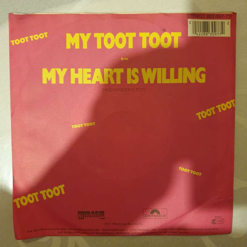 Jean Knight  My Toot Toot - Vinyl 7" Record - Very-Good+ Quality (VG+)