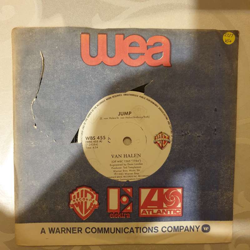 Van Halen  Jump - Vinyl 7" Record - Very-Good+ Quality (VG+)