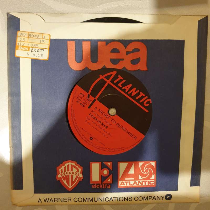 Foreigner  Say You Will - Vinyl 7" Record - Very-Good+ Quality (VG+)