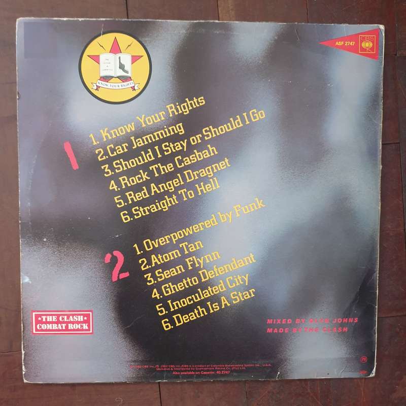 The Clash - Combat Rock - Vinyl LP Record - Very-Good+ Quality (VG+)