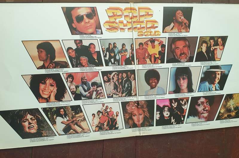 Pop Shop Gold - 32 Number One Hits  '73 - 83 (Very Rare) - Double Vinyl LP Record (VG+)