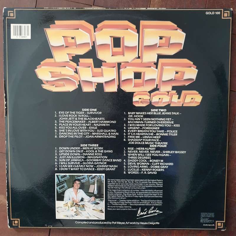 Pop Shop Gold - 32 Number One Hits  '73 - 83 (Very Rare) - Double Vinyl LP Record (VG+)