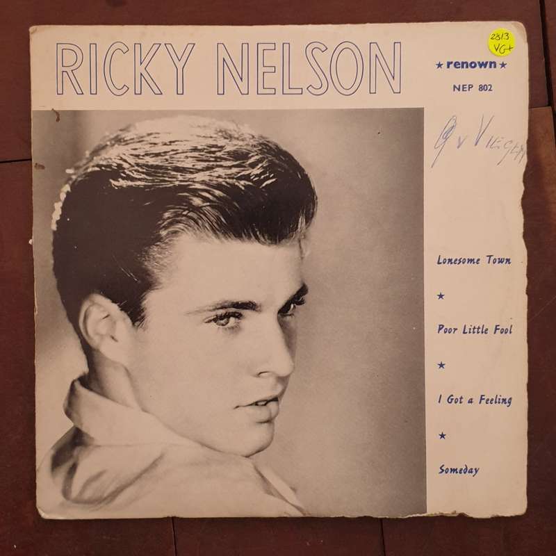 Ricky Nelson  Lonesome Town - Vinyl 7" Record - Very-Good+ Quality (VG+)