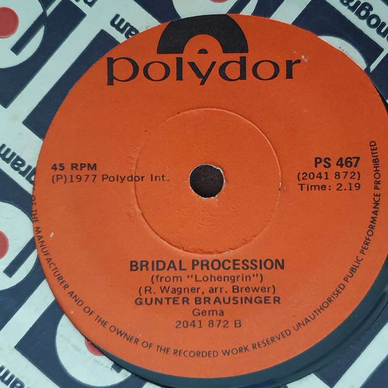 Gunter Brausinger  Wedding March (From "A Midsommer Night's Dream") - Vinyl 7" Record - Ver...