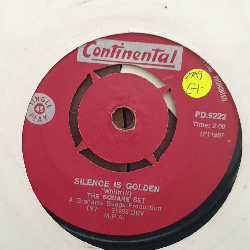 The Square Set  Silence Is Golden / It's A Man's World - Vinyl 7" Record - Good+ Quality (G+)