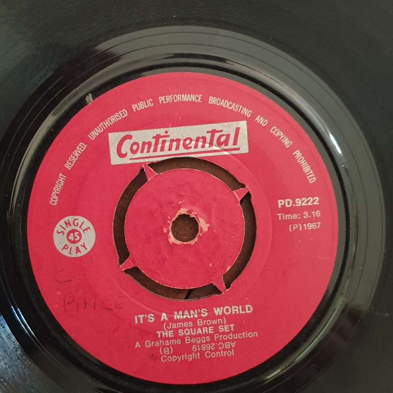 The Square Set  Silence Is Golden / It's A Man's World - Vinyl 7" Record - Good+ Quality (G+)