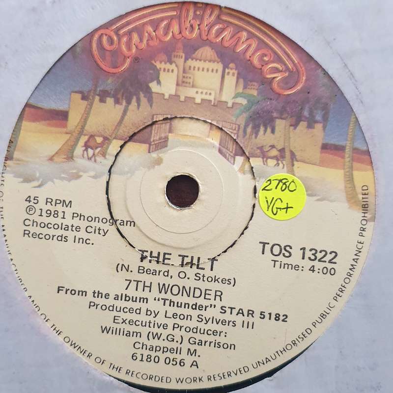 7th Wonder  The Tilt / Missin' Out - Vinyl 7" Record - Very-Good+ Quality (VG+)