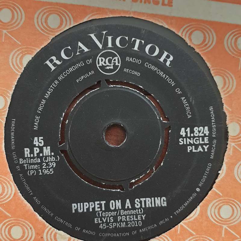 Elvis Presley With The Jordanaires  Tell Me Why / Puppet On A String - Vinyl 7" Record - Go...