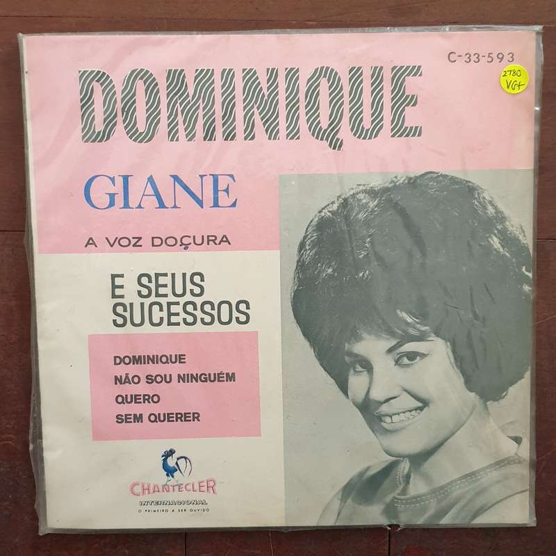 Giane  Dominique / Quero / Não Sou Ninguém / Sem Querer - Vinyl 7" Record - Very-Good+ Qu...