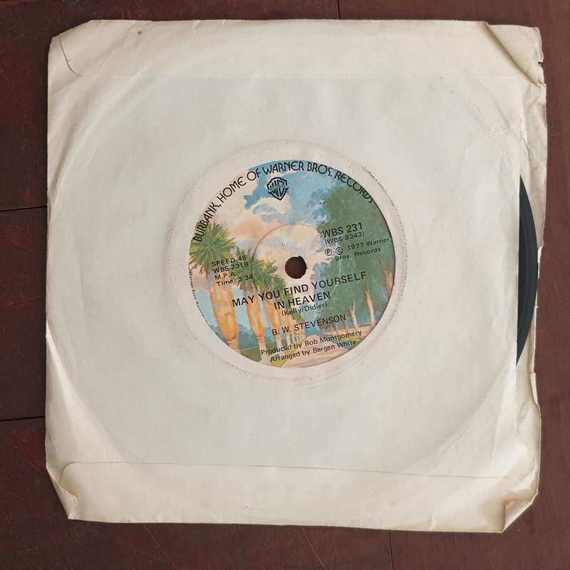 B.W. Stevenson  Down To The Station - Vinyl 7" Record - Very-Good+ Quality (VG+)