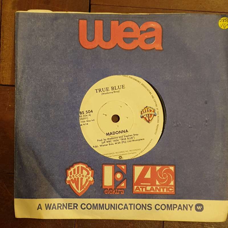 Madonna  True Blue - Vinyl 7" Record - Very-Good Quality (VG)