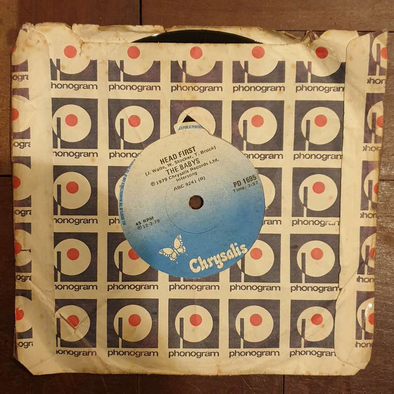 The Babys  Every Time I Think Of You / Head First - Vinyl 7" Record - Very-Good+ Quality (VG+)