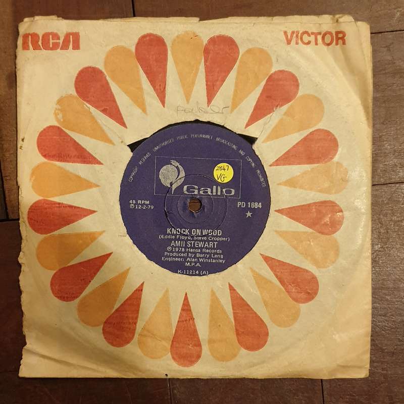 Amii Stewart  Knock On Wood - Vinyl 7" Record - Very-Good Quality (VG)