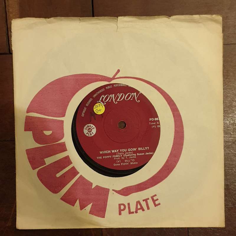 The Poppy Family  Which Way You Goin' Billy? / Endless Sleep - Vinyl 7" Record - Good+ Qual...