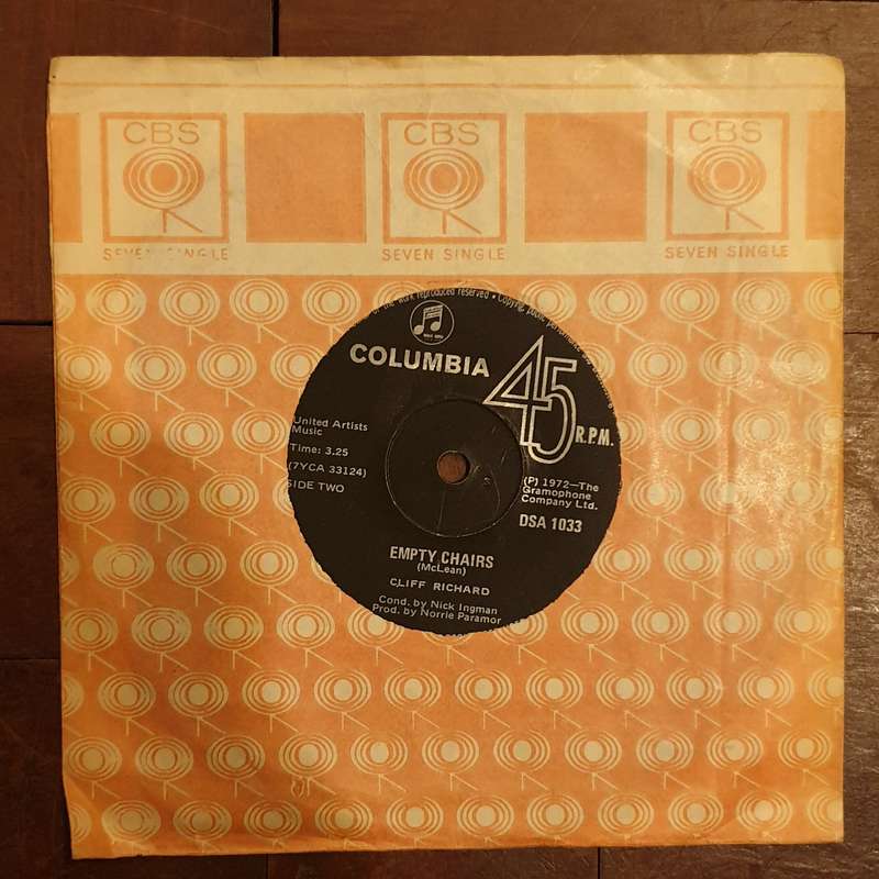 Cliff Richard  Living In Harmony - Vinyl 7" Record - Very-Good- Quality (VG-)