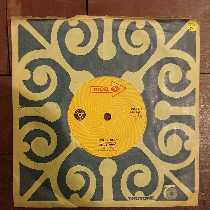 Neil Diamond  Holly Holy / Hurtin' You Don't Come Easy - Vinyl 7" Record - Very-Good- Quali...