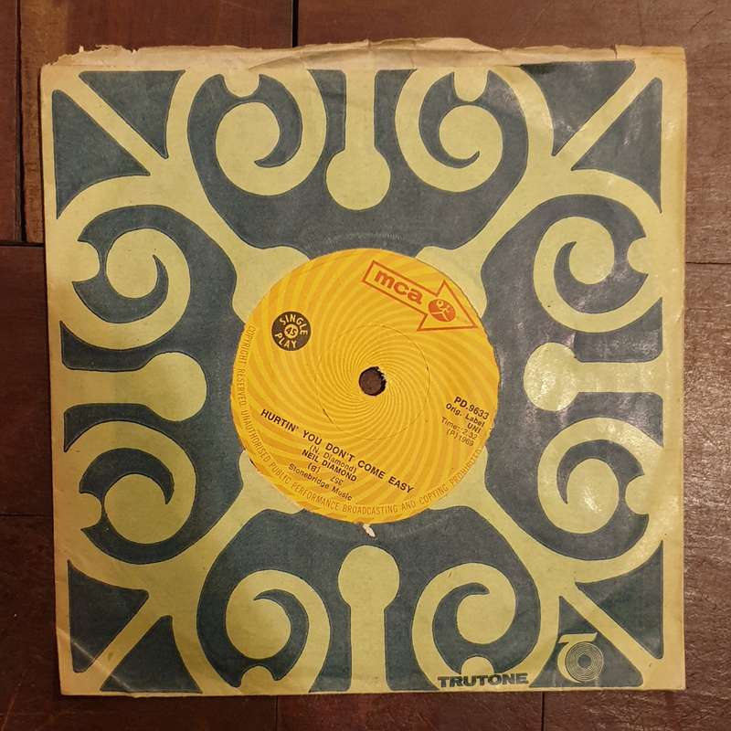 Neil Diamond  Holly Holy / Hurtin' You Don't Come Easy - Vinyl 7" Record - Very-Good- Quali...