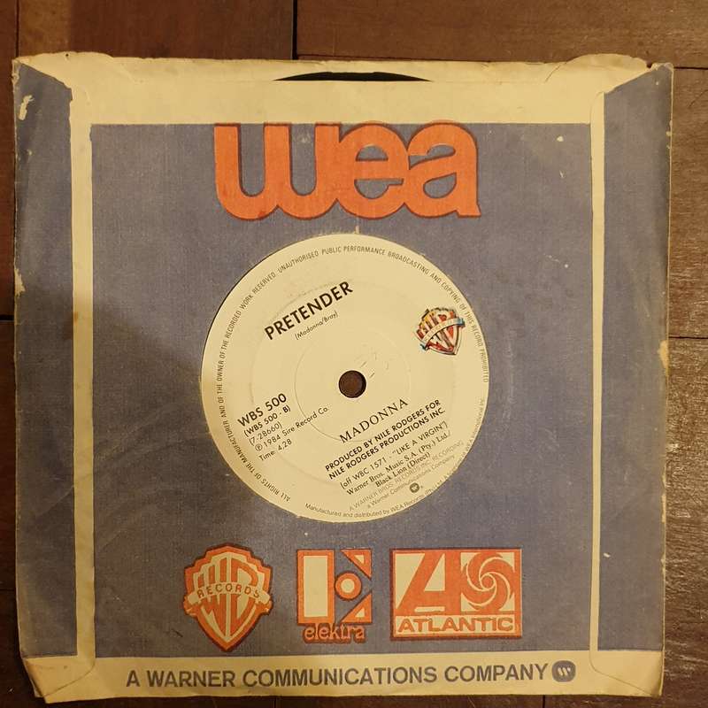 Madonna  Papa Don't Preach / Pretender - Vinyl 7" Record - Very-Good- Quality (VG-)