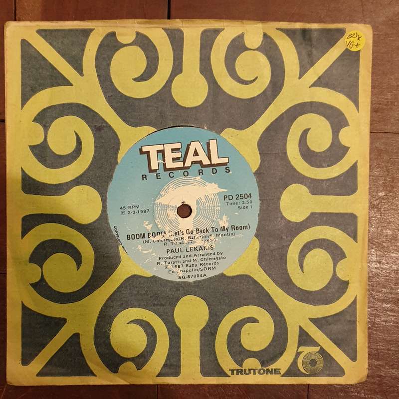 Paul Lekakis  Boom Boom (Let's Go Back To My Room) - Vinyl 7" Record - Very-Good+ Quality (...