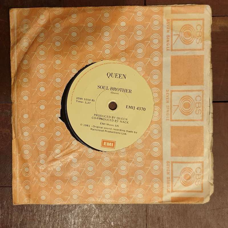 Queen & David Bowie  Under Pressure - Vinyl 7" Record - Very-Good+ Quality (VG+)