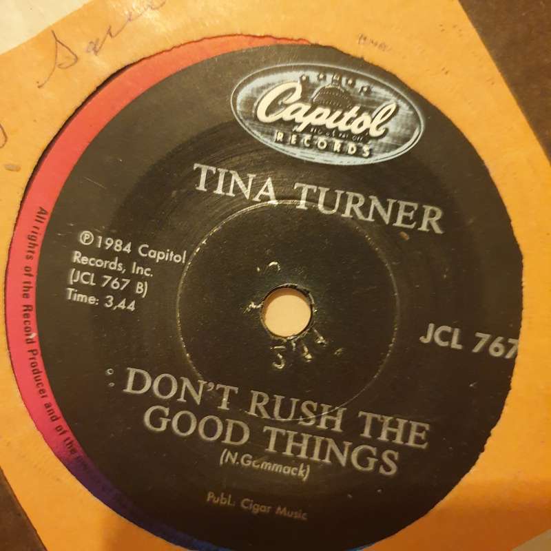 Tina Turner  What's Love Got To Do With It - Vinyl 7" Record - Very-Good- Quality (VG-)