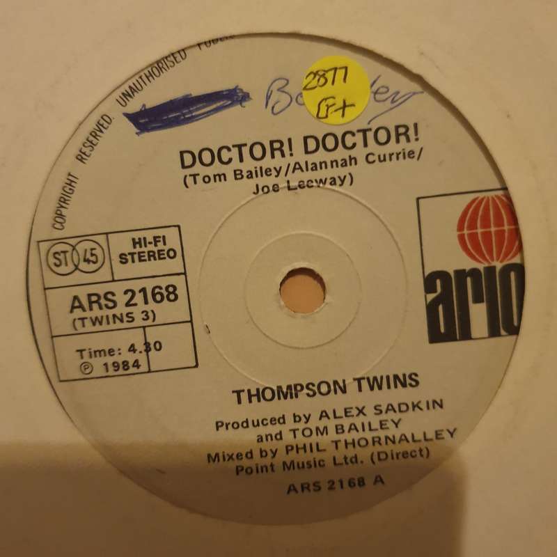 Thompson Twins  Doctor! Doctor! - Vinyl 7" Record - Good+ Quality (G+)
