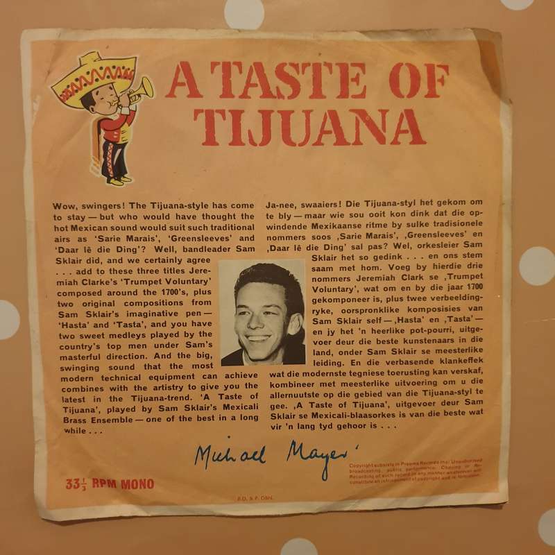 A Taste of Tijuana - Vinyl 7" Record - Good+ Quality (G+)