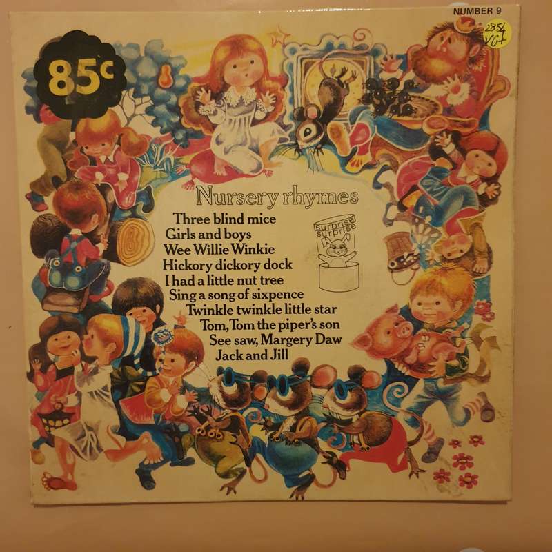 Nursery Rhymes -  Vinyl 7" Record - Very-Good+ Quality (VG+)