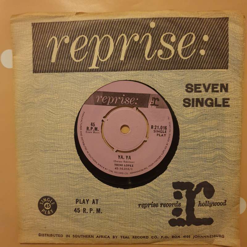 Trini Lopez  What Have I Got Of My Own - Vinyl 7" Record - Very-Good+ Quality (VG+)