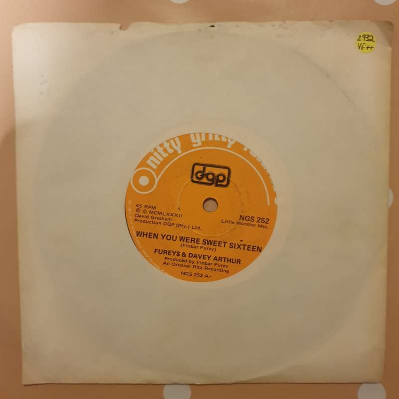 Fureys & Davey Arthur  When You Were Sweet Sixteen / Big Ships A Sailing - Vinyl 7" Record ...