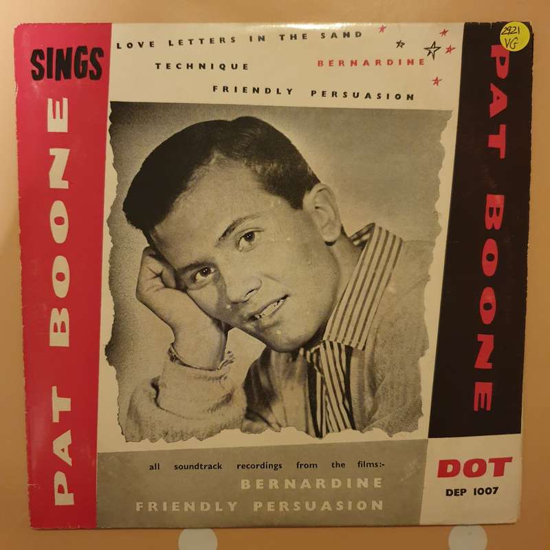 Pat Boone  Pat Boone Sings - Vinyl 7" Record - Opened  - Very-Good Quality (VG)