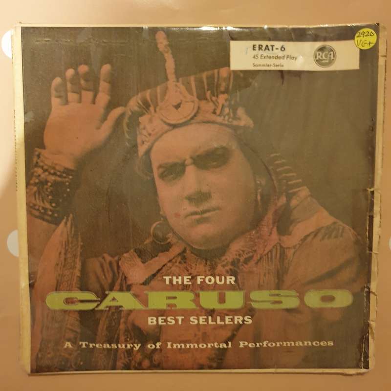 Enrico Caruso  The Four Caruso Best Sellers - Vinyl 7" Record - Very-Good+ Quality (VG+)