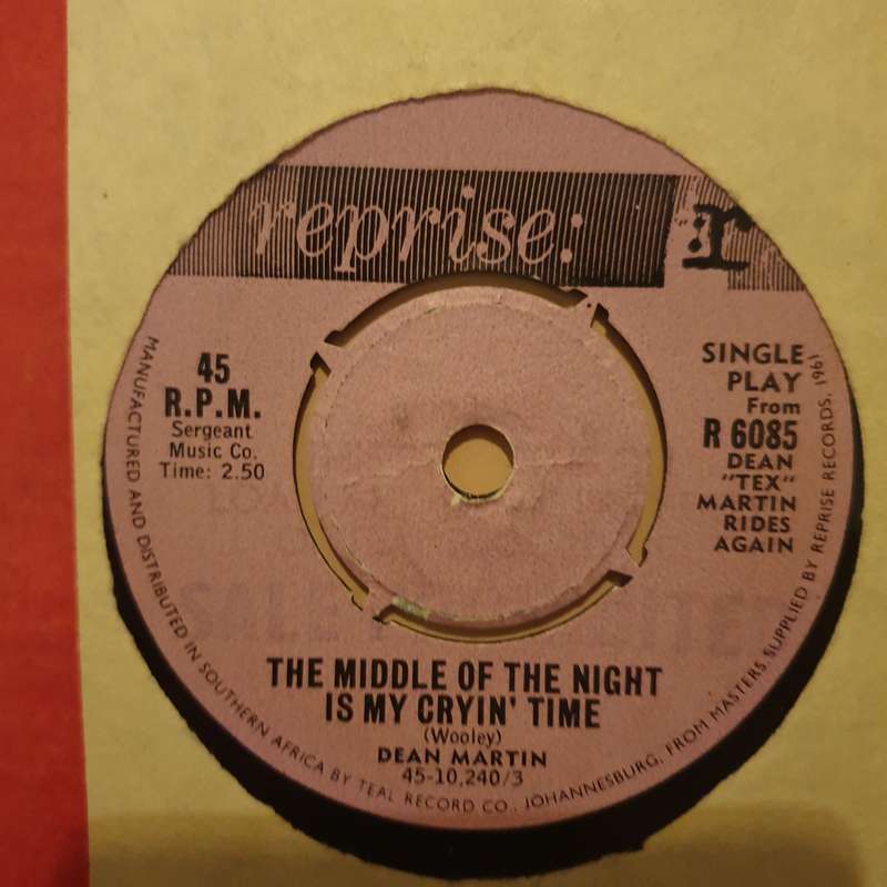 Dean Martin  Candy Kisses - Vinyl 7" Record - Very-Good+ Quality (VG+)