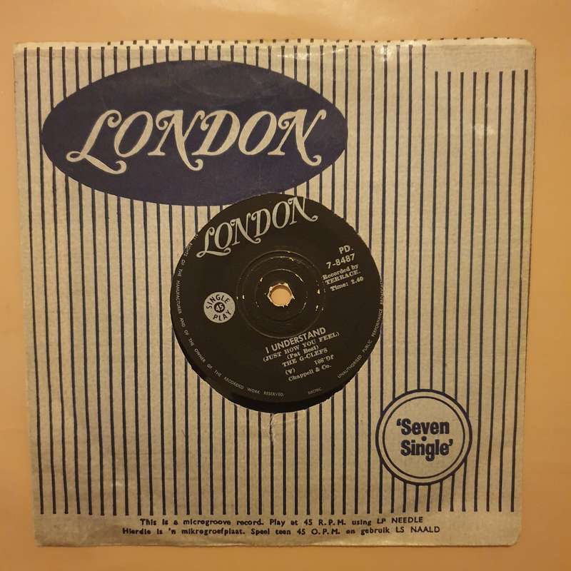 The G-Clefs  I Understand (Just How You Feel) - Vinyl 7" Record - Opened  - Very-Good Quali...