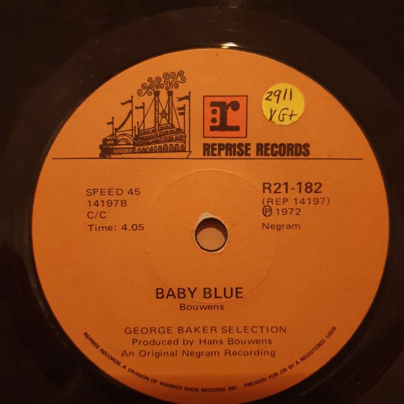 George Baker Selection  I'm On My Way - Vinyl 7" Record - Very-Good+ Quality (VG+)