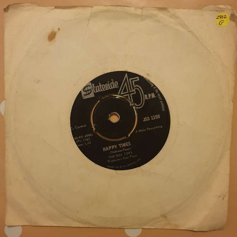 The Box Tops  The Letter - Vinyl 7" Record - Good Quality (G)