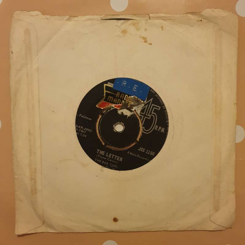 The Box Tops  The Letter - Vinyl 7" Record - Good Quality (G)