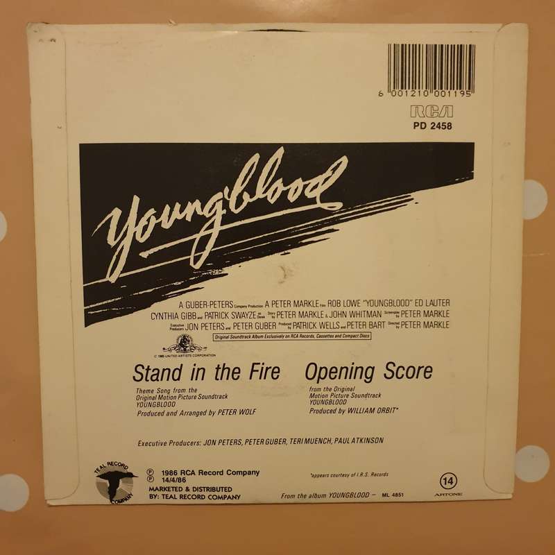 Mickey Thomas, William Orbit  Stand In The Fire - Vinyl 7" Record - Very-Good+ Quality (VG+)